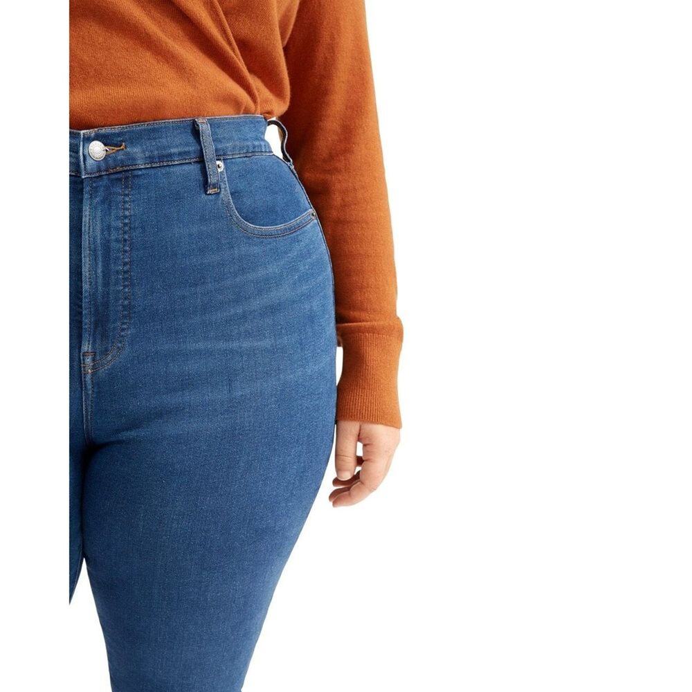 NWT Everlane The Authentic Stretch High-Rise Skinny in Mid Blue, Size 23 Ankle - Picture 2 of 9